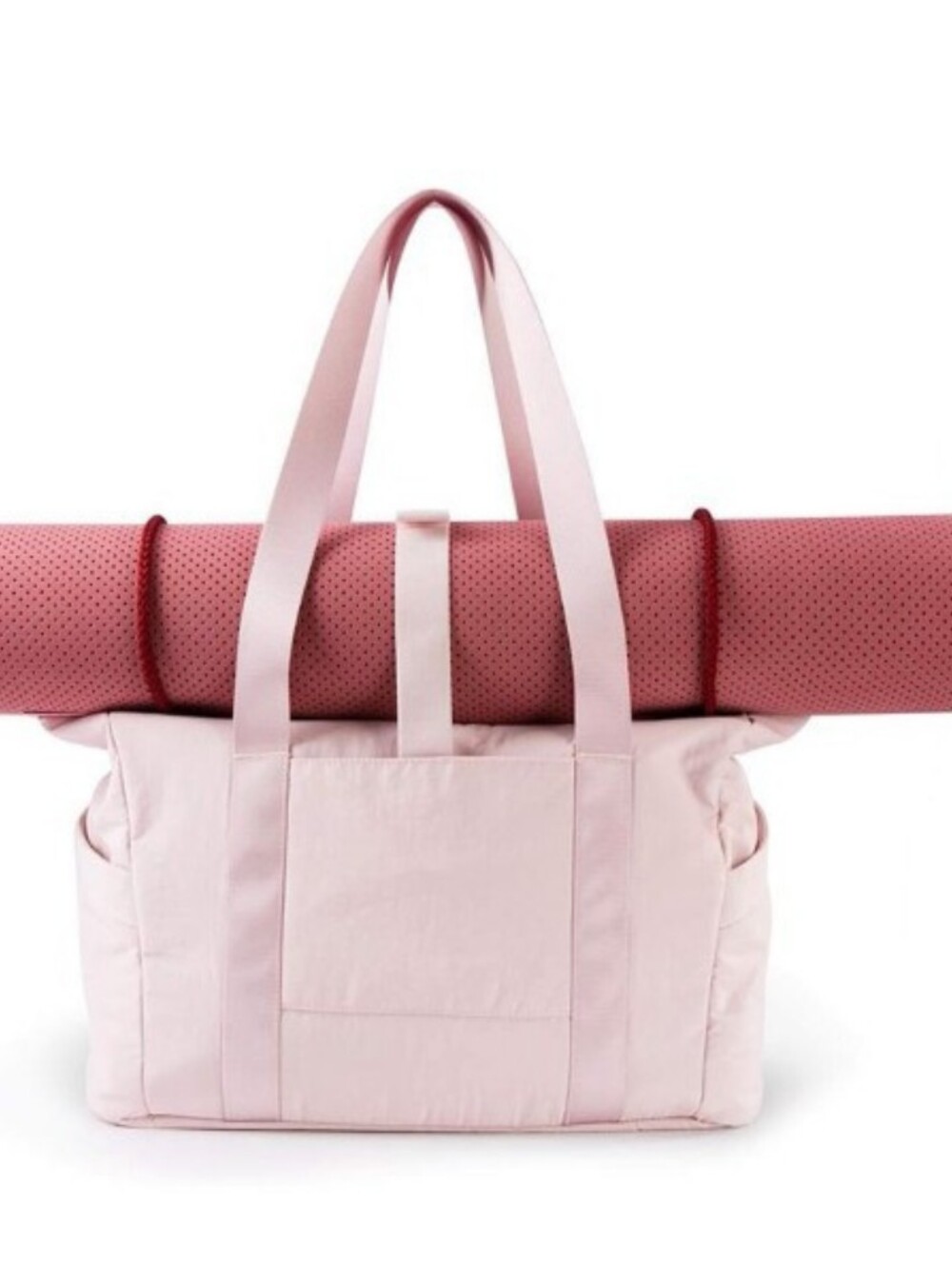 BAGSMART Pink Travel Gym Yoga Tote Bag With Compartments NWT